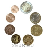 Austria euromüntide komplekt UNC 2022