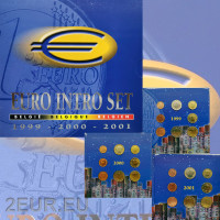 Belgia eurokomplekt BU 1999 -2000 - 2001 - Euro Intro