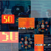 Belgium euro komplekt BU 2003 – 50 aastat Belgia TV