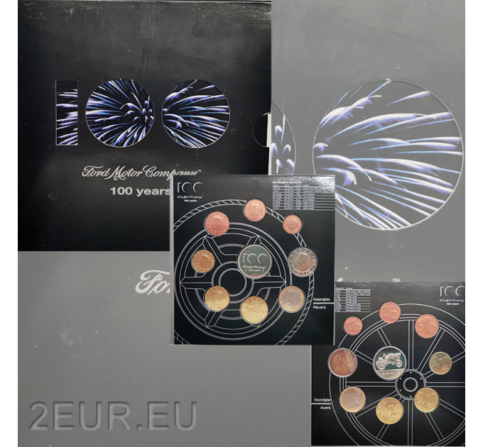 Belgium euro set BU 2003 - 100 years Ford