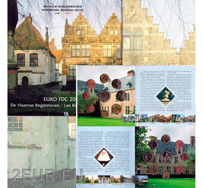 Belgium euro set BU 2006 - Flemish beguinages