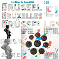 Belgium euro komplekt BU 2019 - Brussels