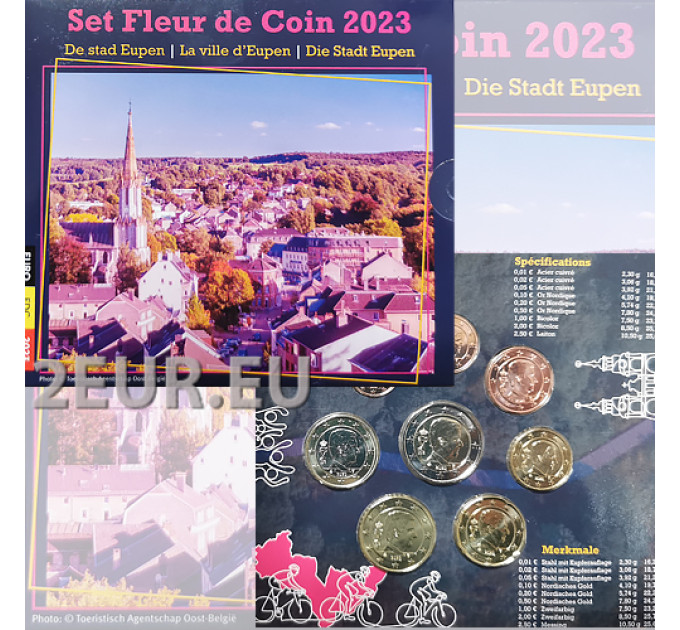 Belgium euro set BU 2023 - The City of Eupen