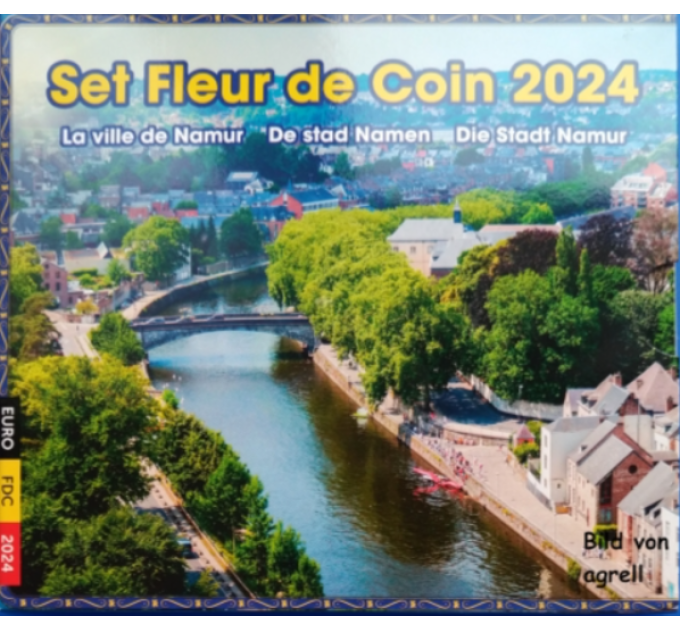 Belgium euro set BU 2024 - The City of Namur