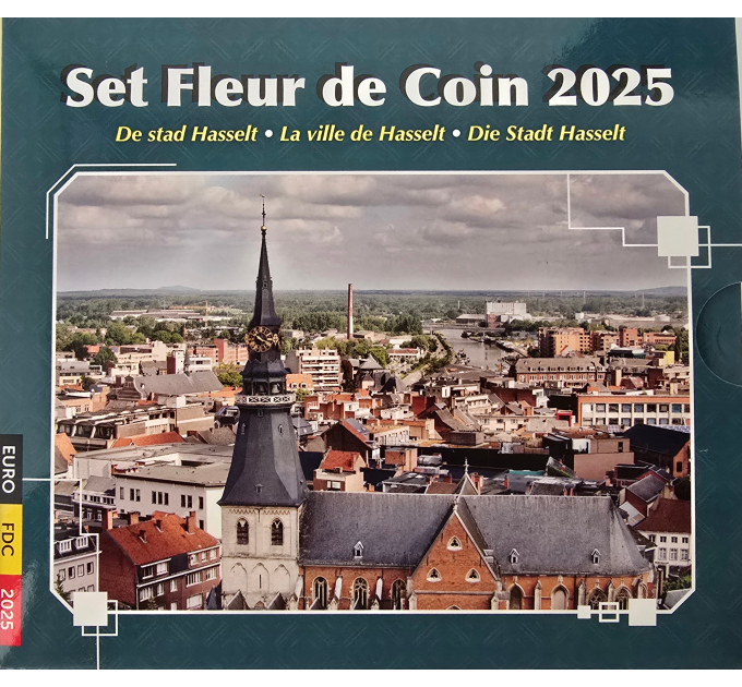 Belgium euro set BU 2025 - The City of Hasselt