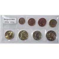 Belgium euro komplekt UNC 2009 -2013 MIX