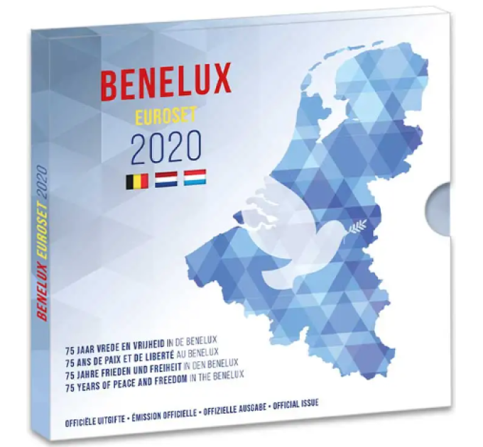 BENELUX euro set BU 2020 - 75 years of peace and freedom in the Benelux
