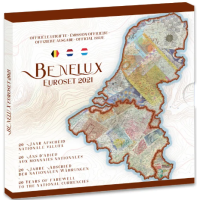 BENELUX euro komplekt BU 2021 – 20 aastat rahvusvaluuta kaotamisest Beneluxi riikides