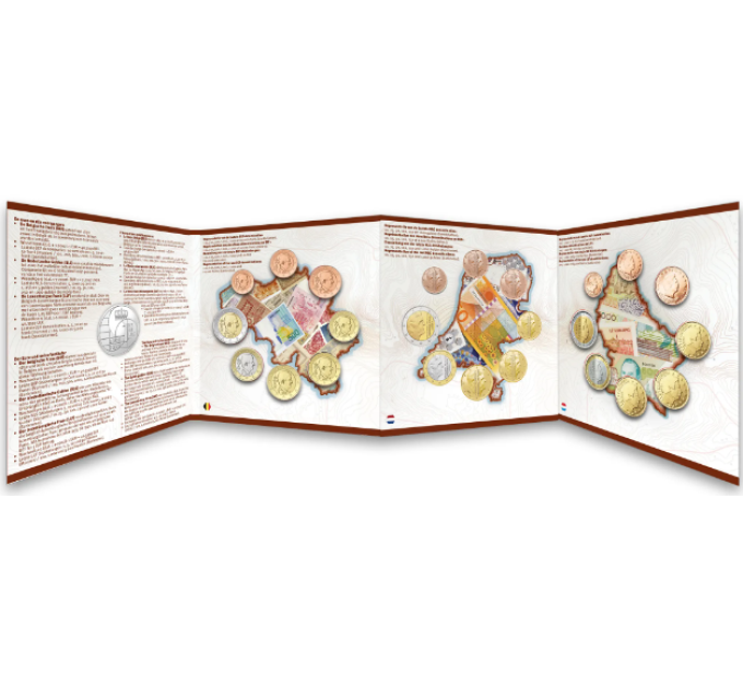 BENELUX euro set BU 2021 - 20 years since the abolition of the national currency in Benelux