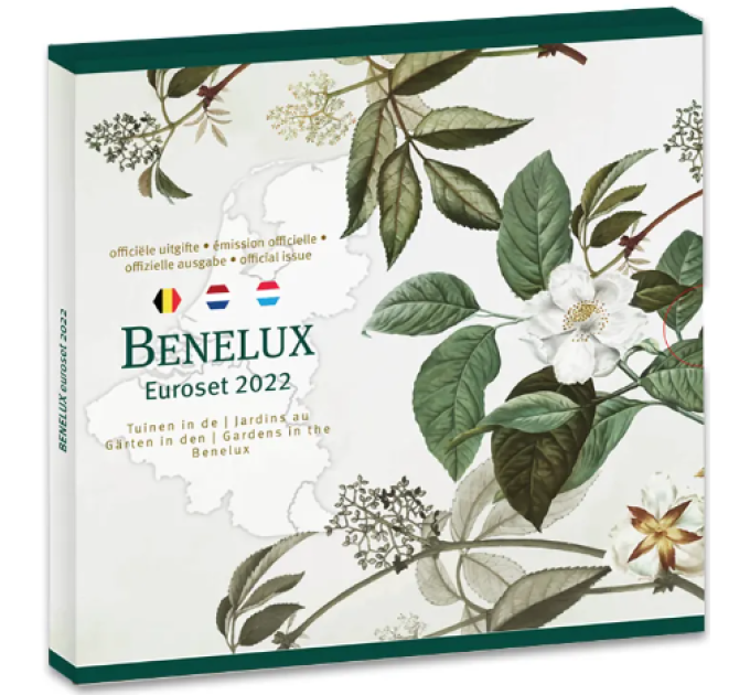 BENELUX euro set BU 2022 - Gardens in the Benelux