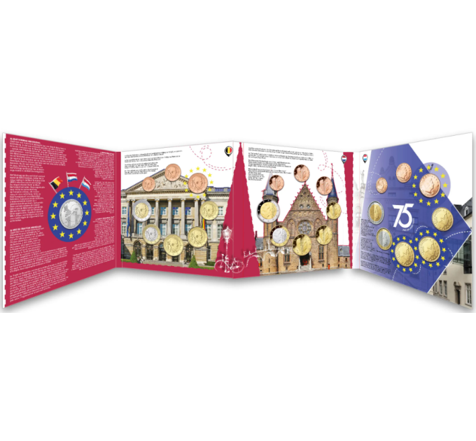 BENELUX euro set BU 2023 - 75 years of the Brussels Treaty