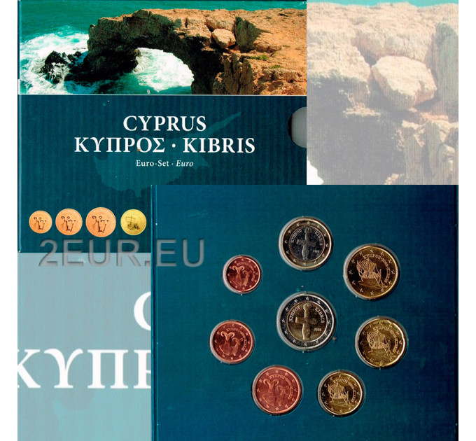 Cyprus euro set BU 2008