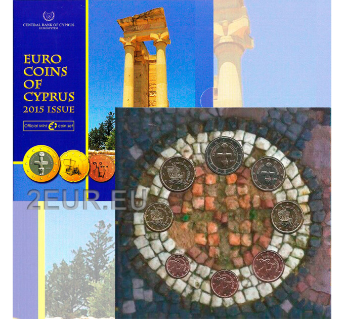 Cyprus euro set BU 2015