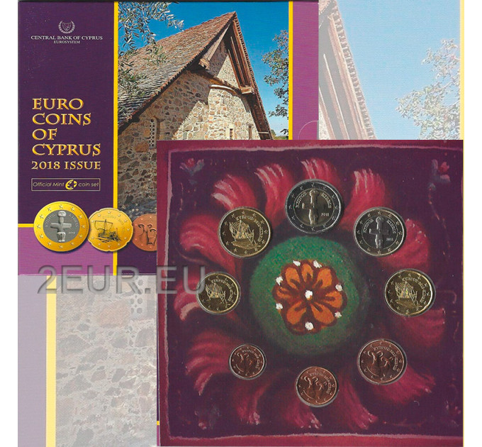 Cyprus euro set BU 2018 - Religious Monuments of Cyprus