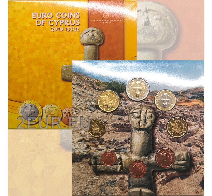 Cyprus euro set BU 2019 - Pomos