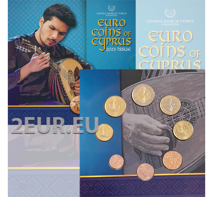 Cyprus euro set BU 2023 - Folk Tradition of Cyprus - Traditional Musical Instruments