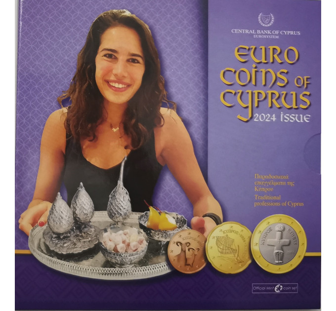 Cyprus euro set BU 2024 - Folk Tradition of Cyprus - Traditional Professions of Cyprus
