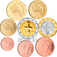 Küpros euro komplekt UNC 2008 