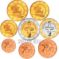 Küpros euro komplekt UNC 2014