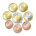 Cyprus euro set UNC 2017