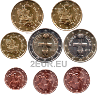 Küpros euro komplekt UNC 2018  