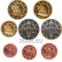 Küpros euro komplekt UNC 2020