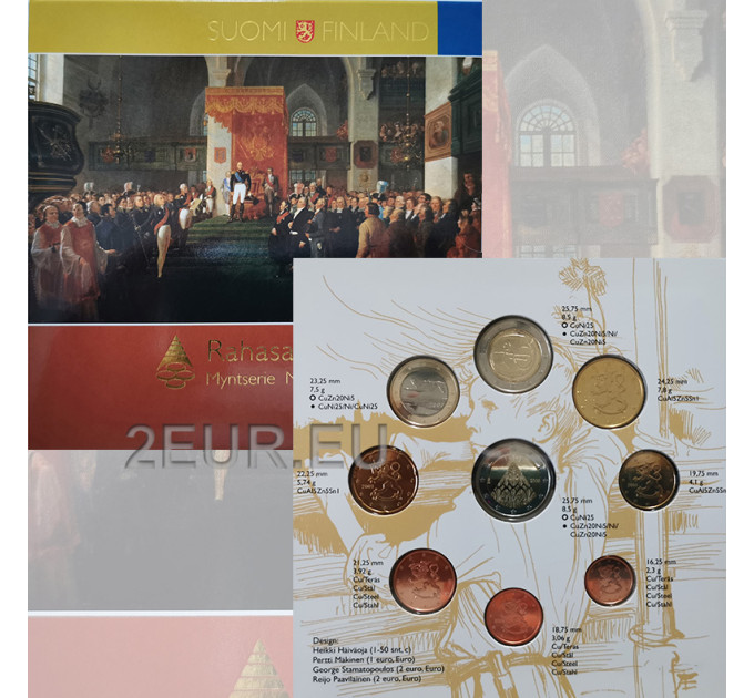 Finland euro set BU 2009 - 200. Anniversary of the survey of Finland to the Grand Duchy