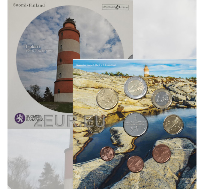 Finland euro set BU 2014 - Finnish Lighthouses - Isokari