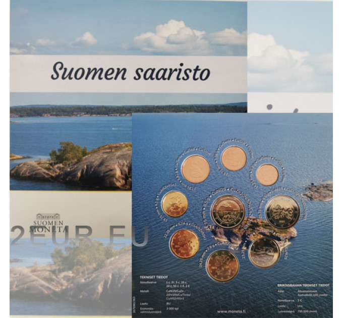 Finland euro set BU 2021 - Finnish archipelago