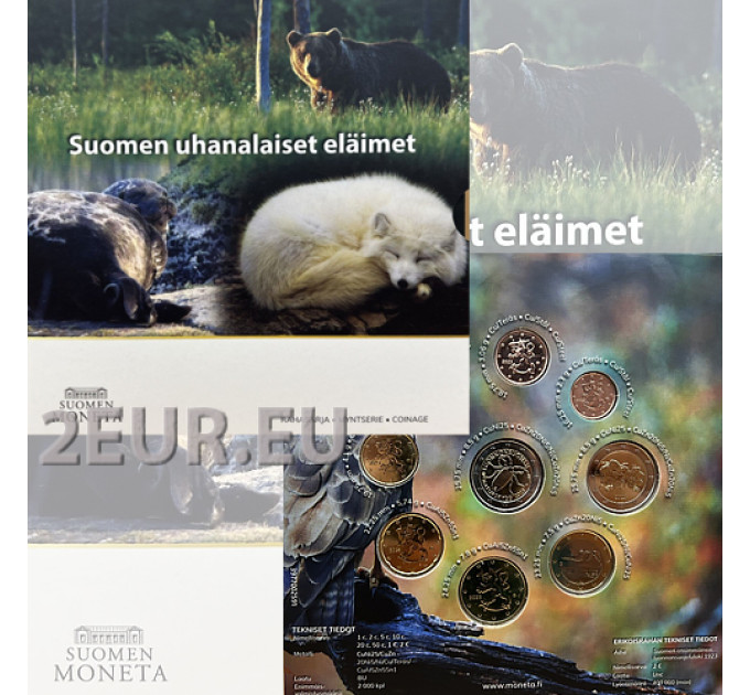 Finland euro set BU 2023 - Endangered animals