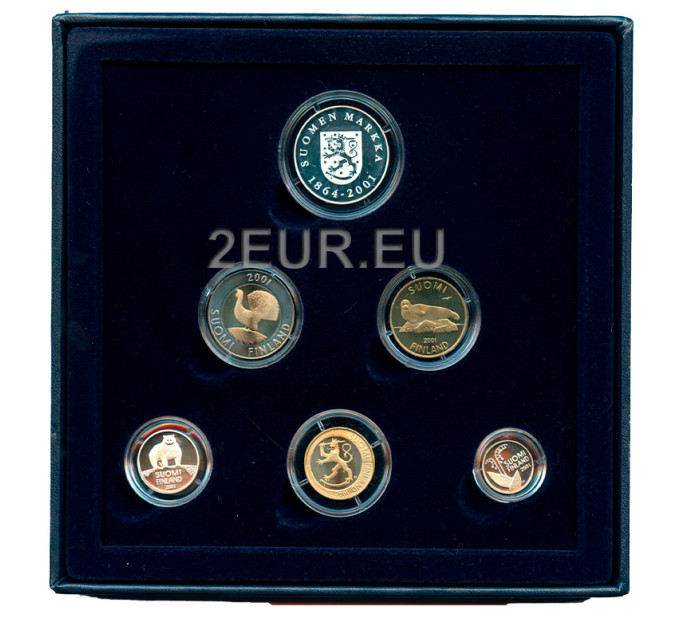 Finland Euro coin set PROOF 2001
