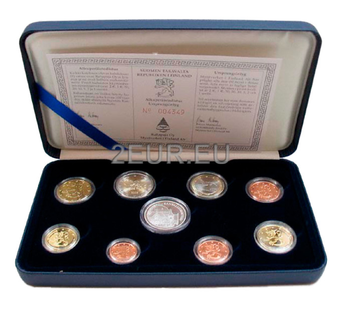 Finland Euro coin set PROOF 2002