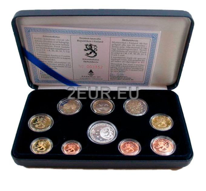 Finland Euro coin set PROOF 2004
