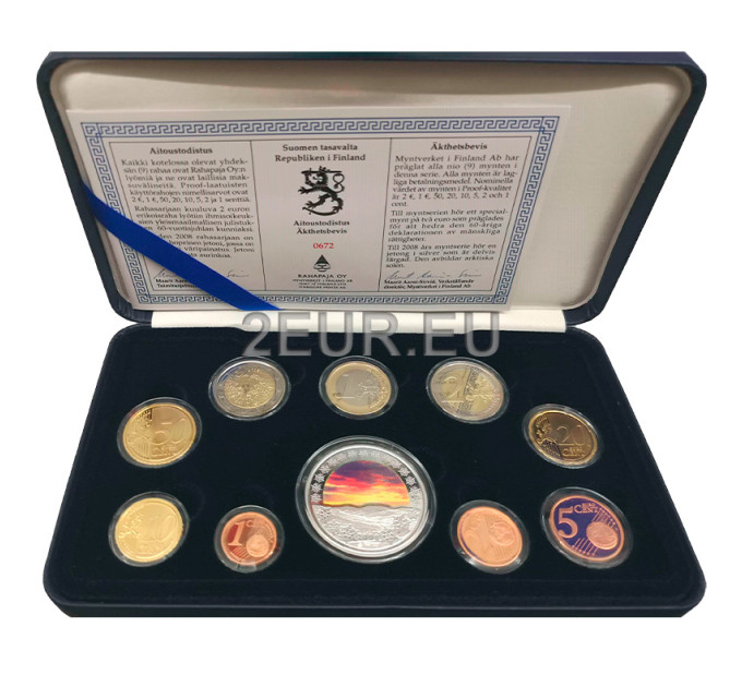 Finland Euro coin set PROOF 2008