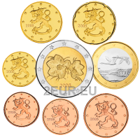 Soome UNC 2005 - Euromüntide komplekt