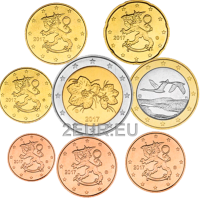 Soome UNC 2017 - Euromüntide komplekt
