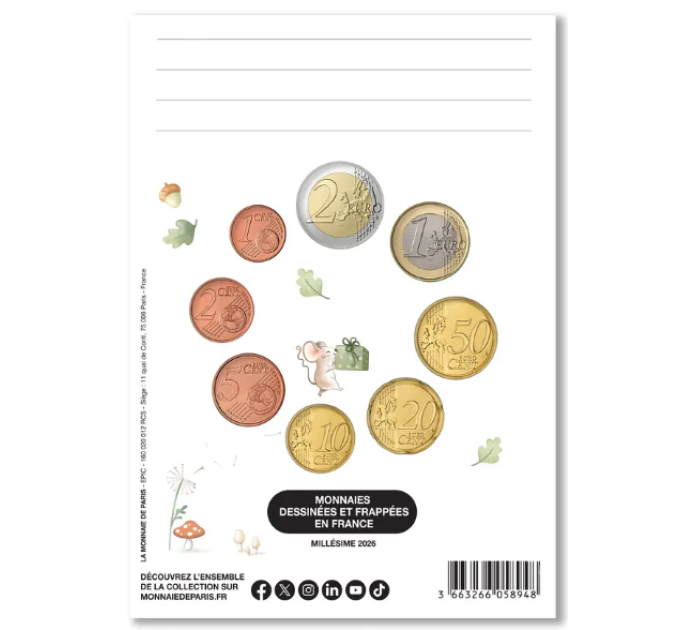 France FDC set 2026 - Euro coin set