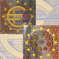 Prantsusmaa BU komplekt 2001 - Euromüntide komplekt
