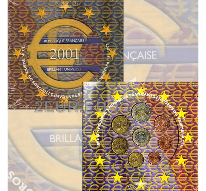 France BU set 2001 - Euro coin set