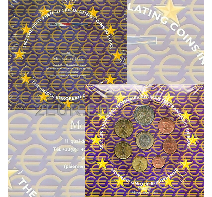 France BU set 2002 - Euro coin set