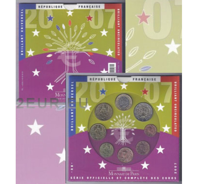 France BU set 2007 - Euro coin set