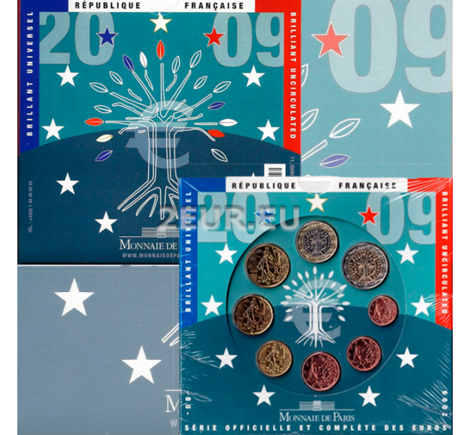 France BU set 2009 - Euro coin set