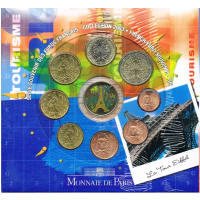 Prantsusmaa BU komplekt 2003 - Euromüntide komplekt - Suveniir BU-Set Eiffeli torn