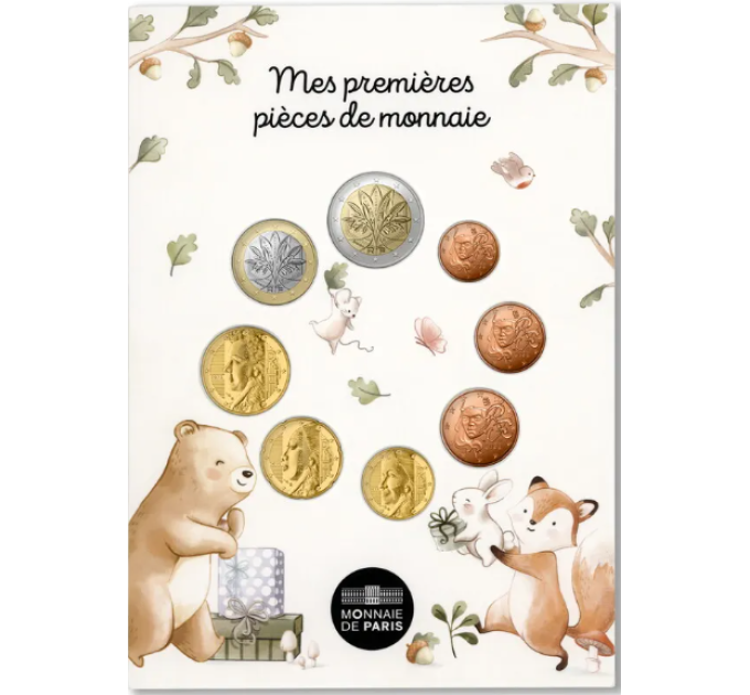 France FDC set 2025 - Euro coin set