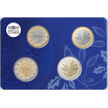 France BU set 2022 - Euro coin set - Quadriptych - 1 and 2 Euro