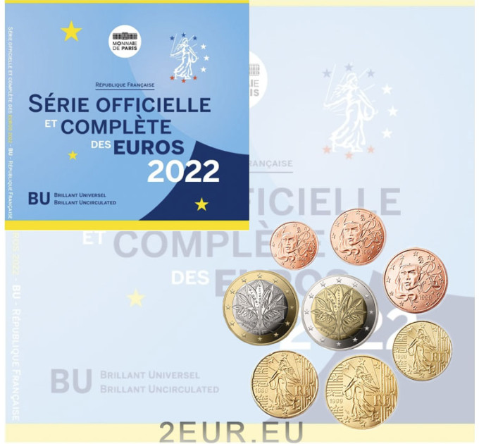France BU set 2022 - Euro coin set