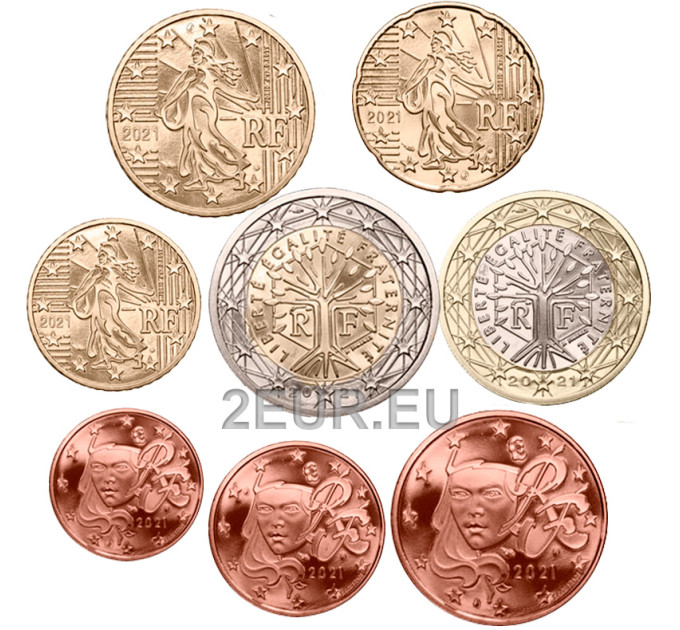 France UNC set 2021 - Euro coin set