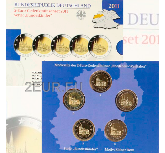 Germany 2 euro proof 2011 - North Rhine Westphalia