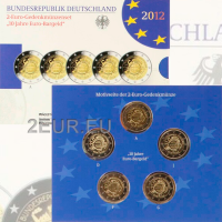 Saksamaa 2 euro proof 2012 – 10 aastat euro sularaha