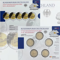 Saksamaa 2 euro proof 2022 – Tüüringi. Wartburgi loss